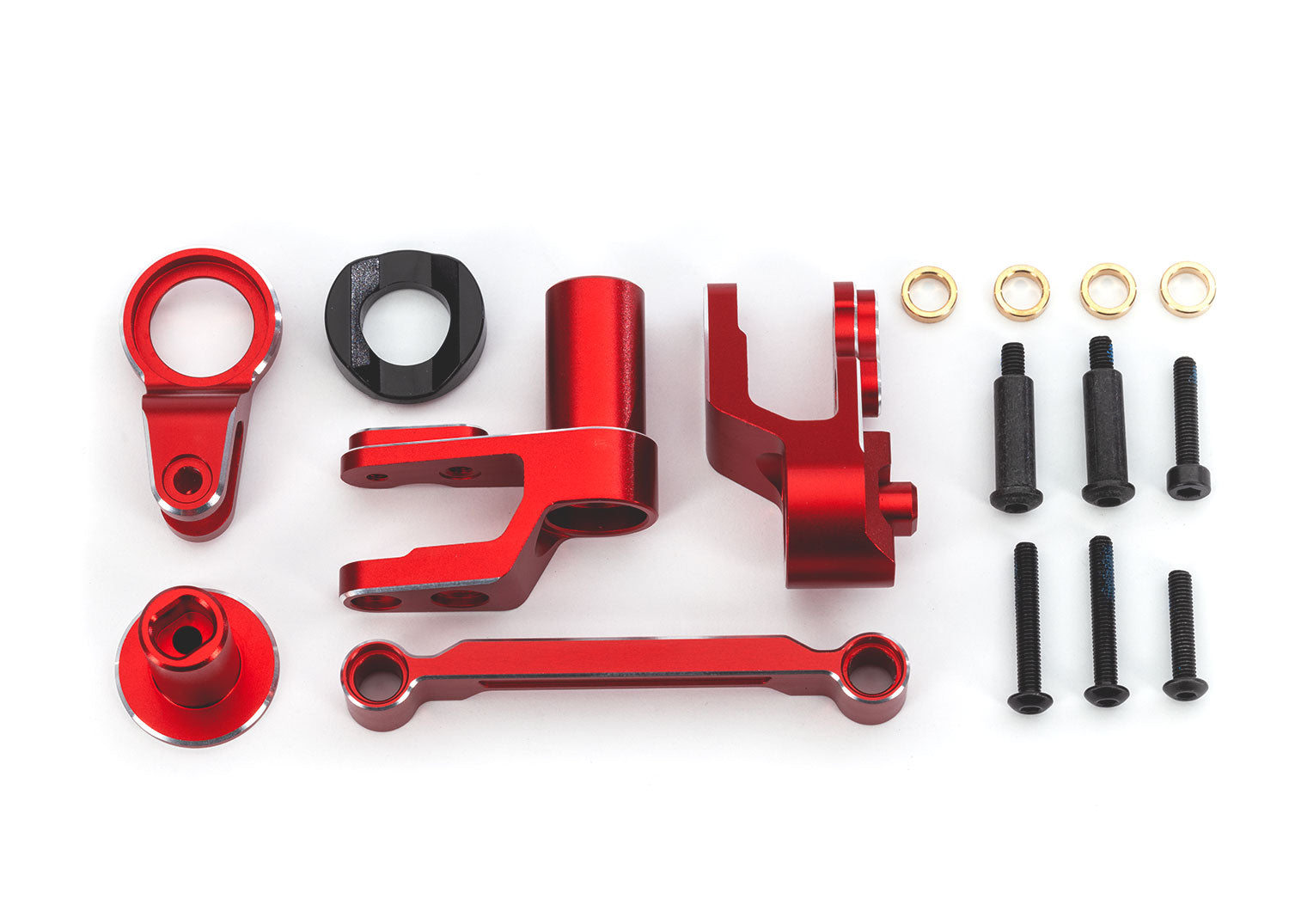 TRAXXAS STEERING BELLCRANKS ALUM RED