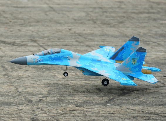 XFLY Sukhoi Su-27 Flanker (Blue) Twin 50mm edf PNP (XF109P-C)