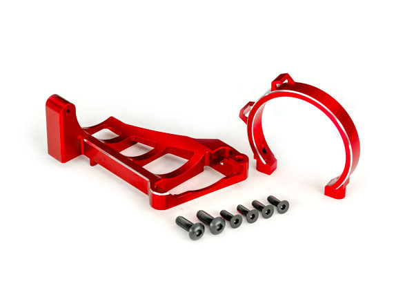TRAXXAS MOTOR MOUNTS RED ALUM