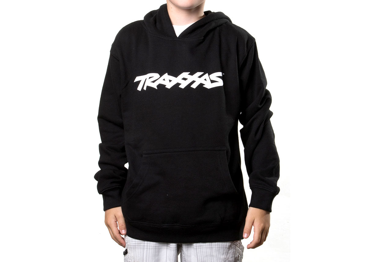 TRAXXAS LOGO HOODIE BLACK YOUTH MEDIUM