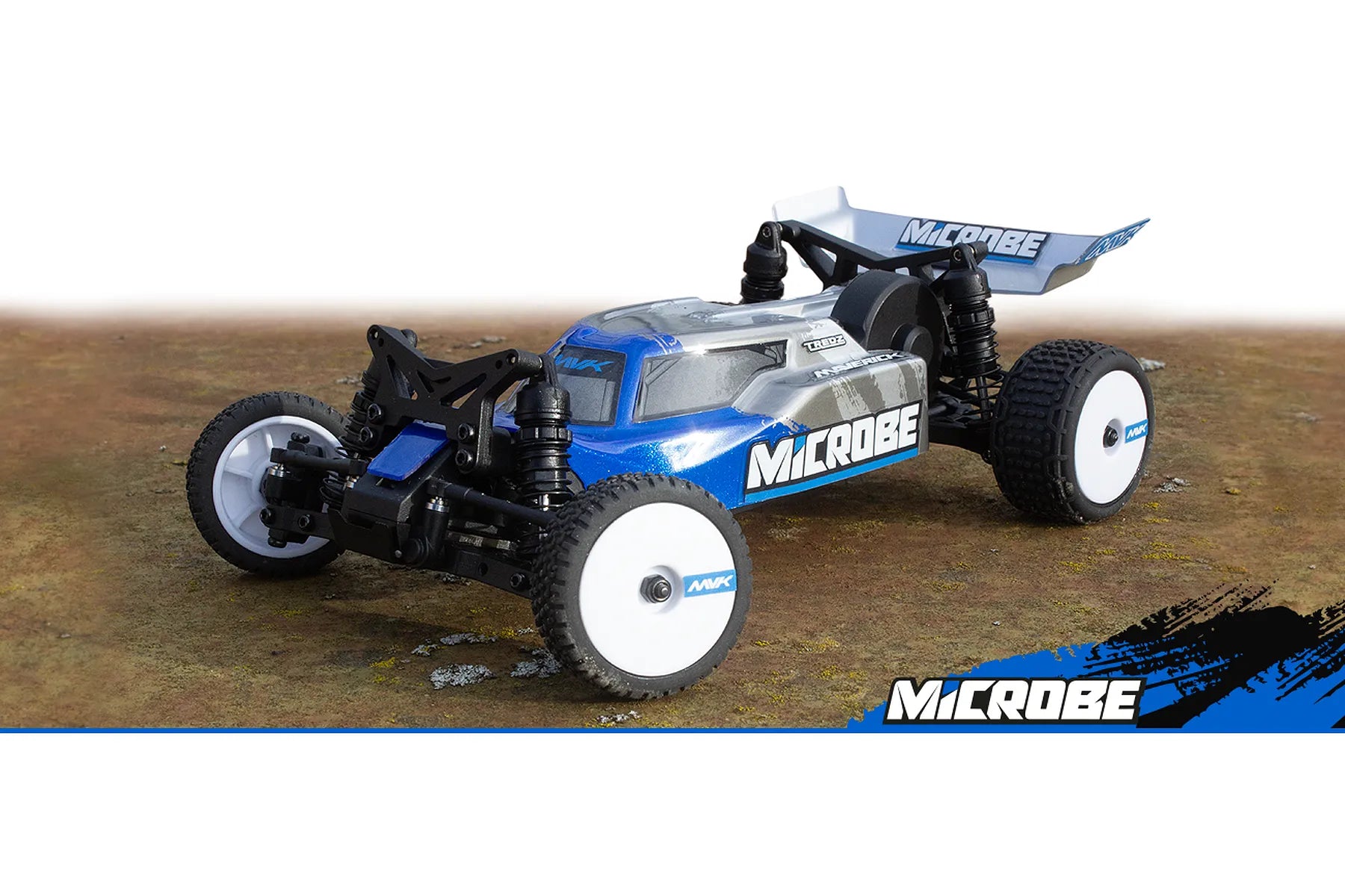 Maverick Microbe RC Buggy Electric 2WD 1/24 Scale RTR - Blue