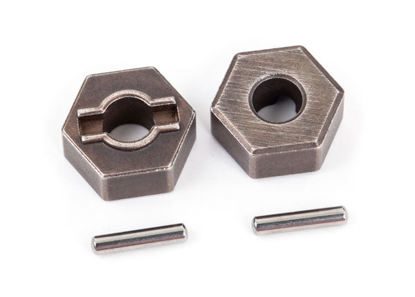 TRAXXAS WHEEL HUBS HEX (STEEL) (2)/ AXLE PINS (2)