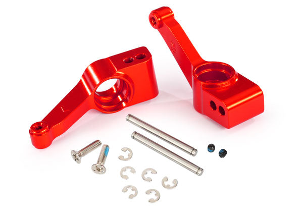 TRAXXAS CARRIERS STUB AXLE RED REAR (2)