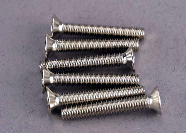 TRAXXAS C/SUNK SCREWS 3X20MM