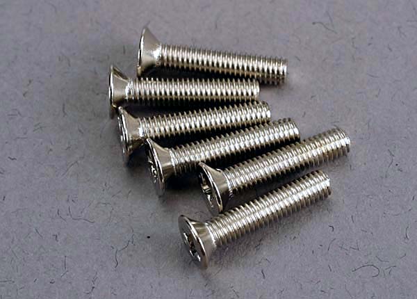 TRAXXAS C/SUNK SCREWS 3X15MM