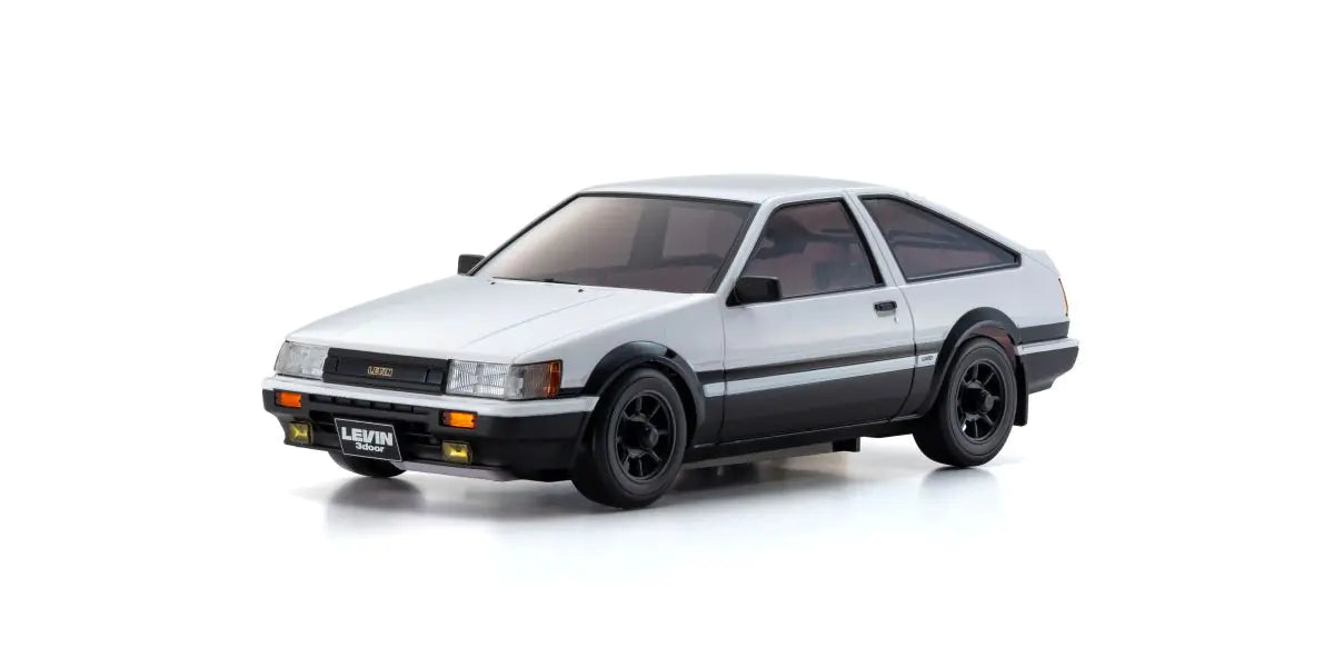 KYO-32641WBK Kyosho Mini-Z Toyota Corolla Levin AE86 White/Black AWD MA-020 Readyset Kyosho
