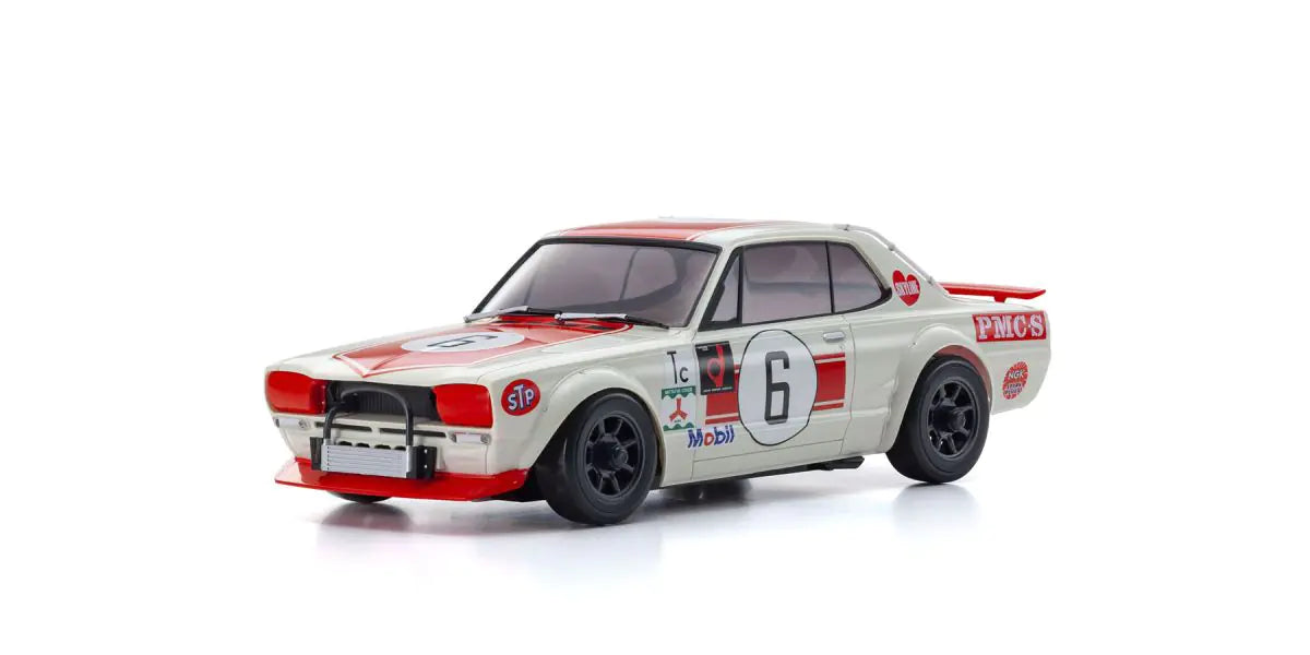 KYO-32643R Kyosho MINI-Z Nissan Skyline GT-R AWD MA-020 Readyset (KPGC10) Racing 1972 No. 6 Red Kyosho