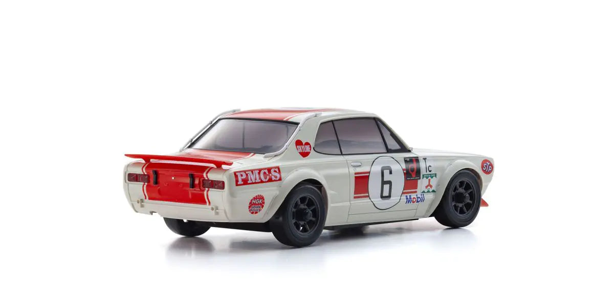 KYO-32643R Kyosho MINI-Z Nissan Skyline GT-R AWD MA-020 Readyset (KPGC10) Racing 1972 No. 6 Red Kyosho