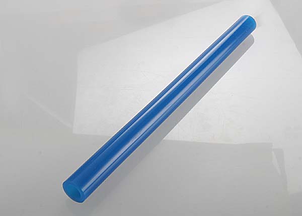 TRAXXAS EXHAUST TUBE, SILICONE (BLUE)