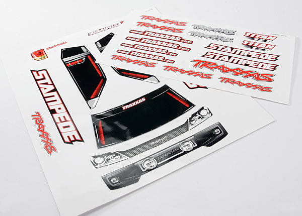 TRAXXAS DECAL SHEETS FOR STAMPEDE
