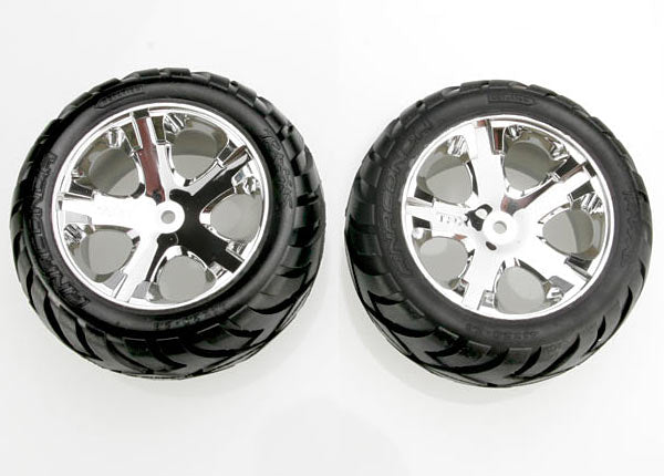 TRAXXAS TYRES AND WHEELS ASSEMBLED AND GLUED