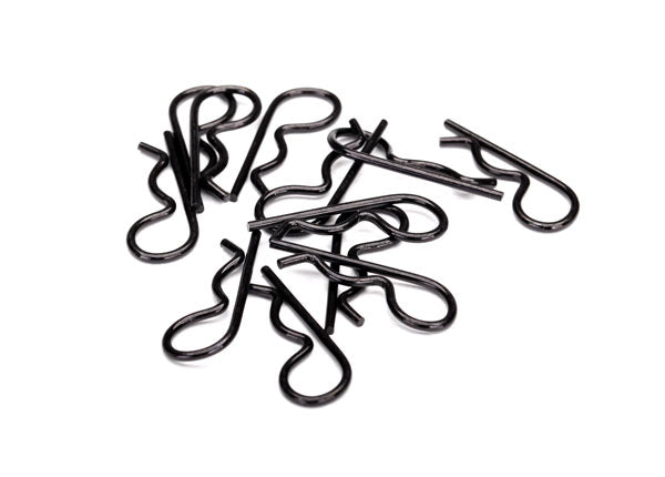 TRAXXAS BODY CLIPS HEAVY DUTY BLK (12)