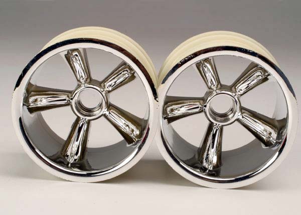 TRAXXAS PRO-STAR CHROME WHEELS (2) FRONT