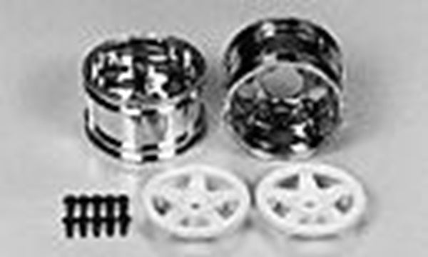 T50673 TAMIYA 5-SPOKE 2-PIECE WIDE WHEEL *2 Tamiya