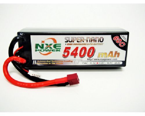 5400HC604SDEAN NXE 14.8v 5400mah 60c H/case Lipo w/Dean
