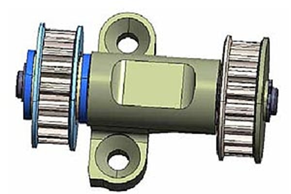 T54302 TAMIYA TA06 CENTER 1-WAY PULLEY (18T) Tamiya