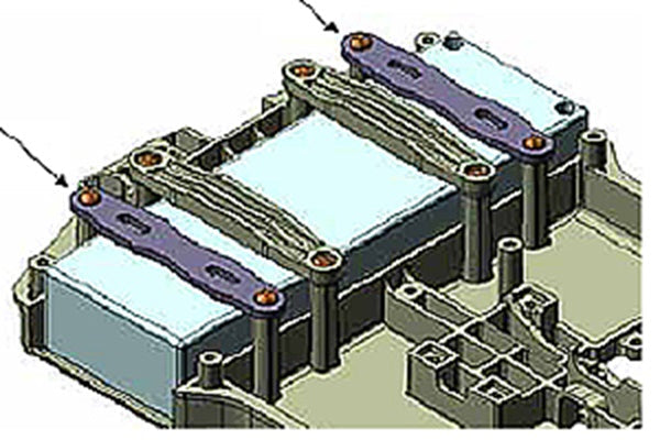T54407 TAMIYA DB02 CARBON R STIFFENER *2 Tamiya
