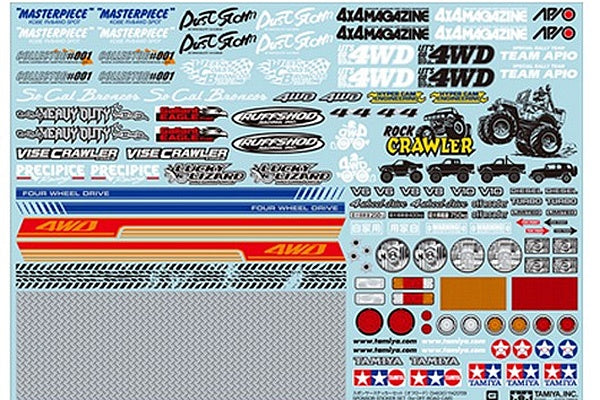 T54630 TAMIYA OFF-ROAD CAR SPONSOR STICKERS Tamiya
