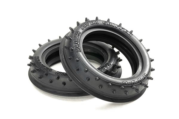 T54896 TAMIYA 2WD F RIB-SPIKE TIRES (60/14) Tamiya