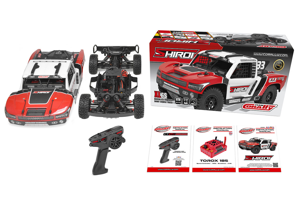 Team Corally SHIROI XP 6S RTR Red Brushless Power 6S - C-00278-R
