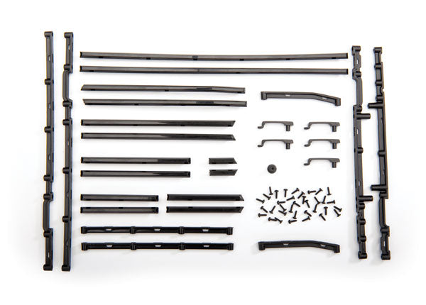 8815X TRAXXAS SIDE TRIM L&R (BLK) SIDE TRIM RETAINERS (8) DOOR HANDLES 1.6X5 BCS (SELF-TAPPING) (42)