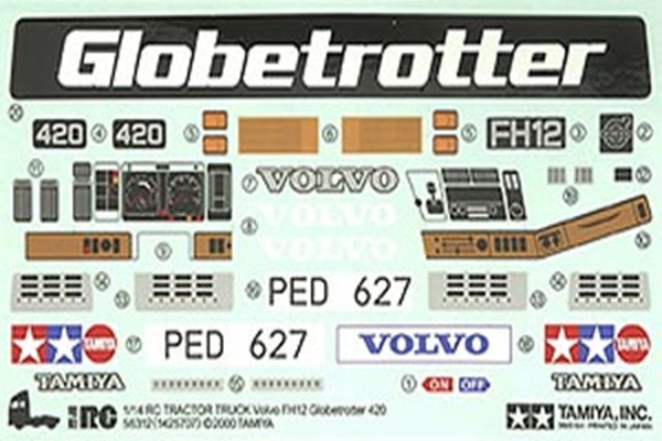 TAMIYA STICKER FOR 56312