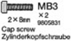TAMIYA 2X8MM CAP SCREW
