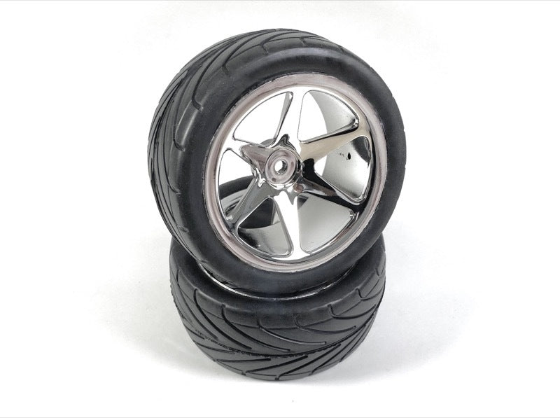 AB2500021 1:10 Buggy Wheel Set 6-Spoke/Street rear chrome (2)