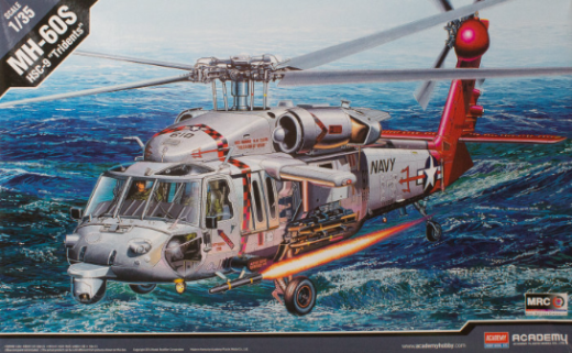 ACA-12120 Academy 1/35 MH-60S HSC-9 "Tridents" Seahawk Plastic Model Kit [12120]