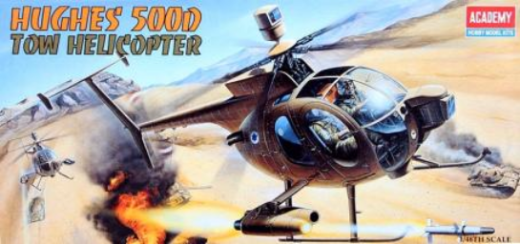 ACA-12250 Academy 1/48 Hughes 500D Tow Helicopter Plastic Model Kit [12250]
