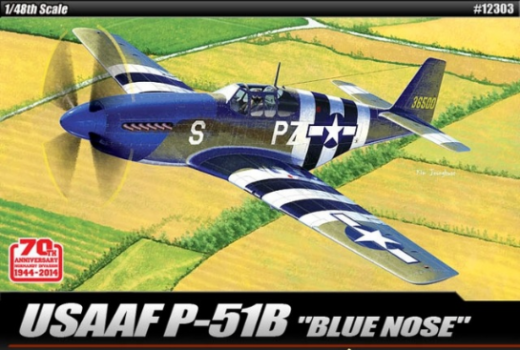 Academy 1/48 USAAF P-51B " Anniv. 70 Normandy Invasion 1944" Plastic Model Kit ACA-12303