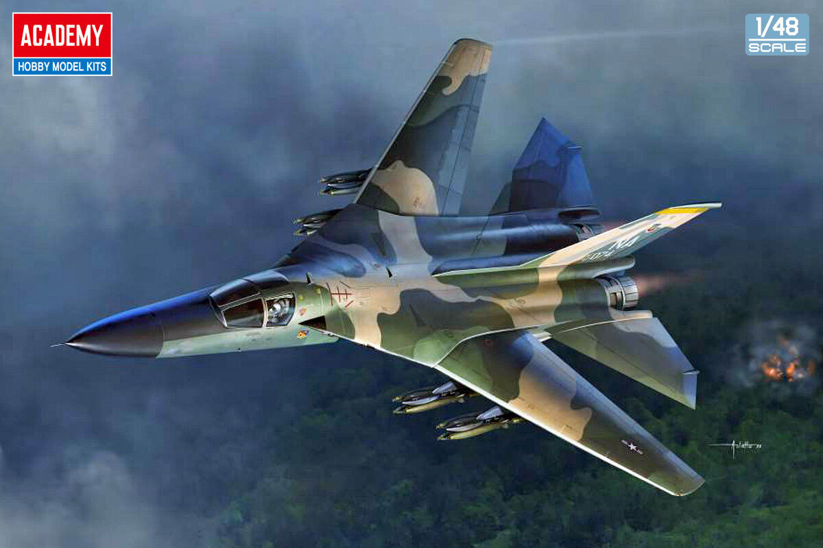 Academy 1/48 USAF F-111A Aardvark "Vietnam War" Plastic Model Kit