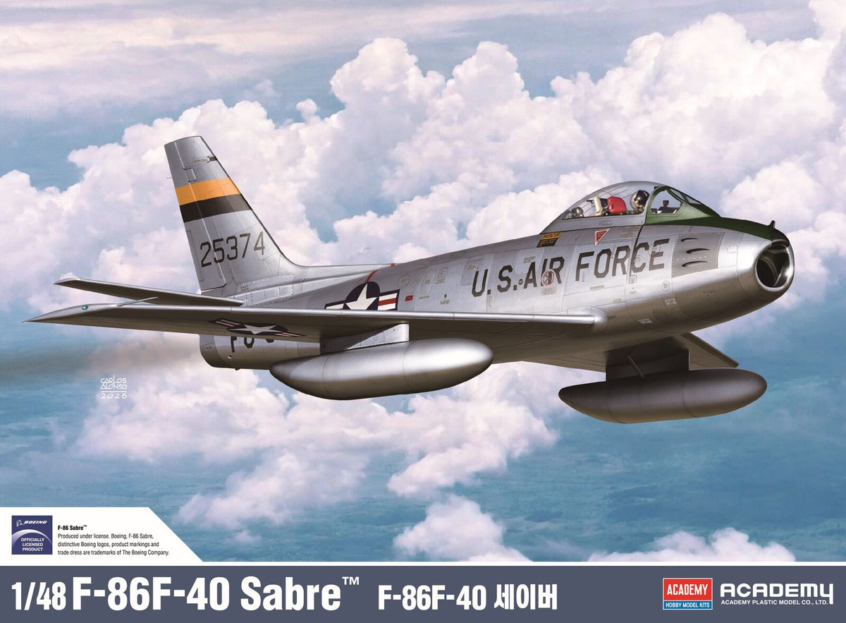 Academy 1/48 F-86F-40 Sabre Plastic Model Kit ACA-12369