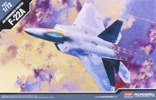 ACA-12423 Academy 1/72 F-22A Air Dominance Fighter Raptor Plastic Model Kit [12423]