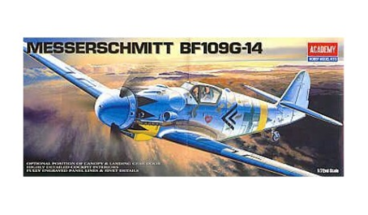ACA-12454 Academy 1/72 Messerschmitt BF109G-14 Plastic Model Kit [12454]