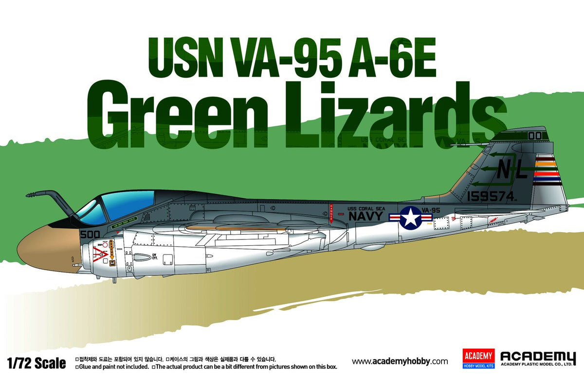 Academy 1/72 USN A-6E "VA-95 Green lizards" LE: Plastic Model Kit ACA-12543