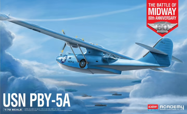ACA-12573 Academy 1/72 USN PBY-5A "Battle of Midway" Plastic Model Kit [12573]
