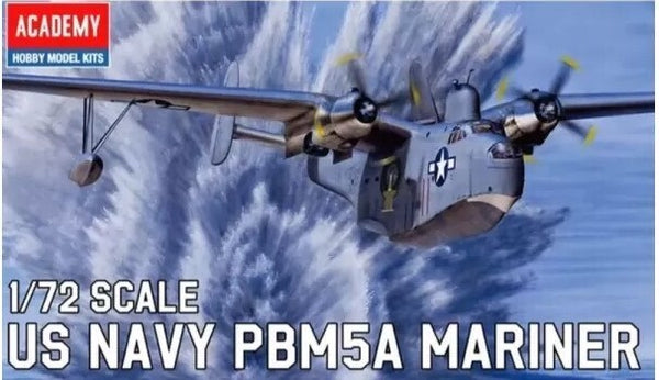 ACA-12586 Academy 1/72 USN PBM-5A Mariner Flying Boat Plastic Model Kit *Aus Decals*
