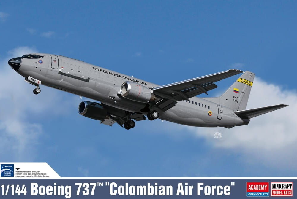 Academy 1/144 Boeing 737 "Colombian Air Force" Plastic Model Kit