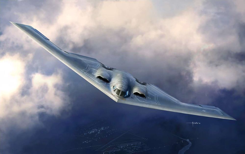 Academy 1/144 USAF B-2A "Stealth Bomber Plastic Model Kit