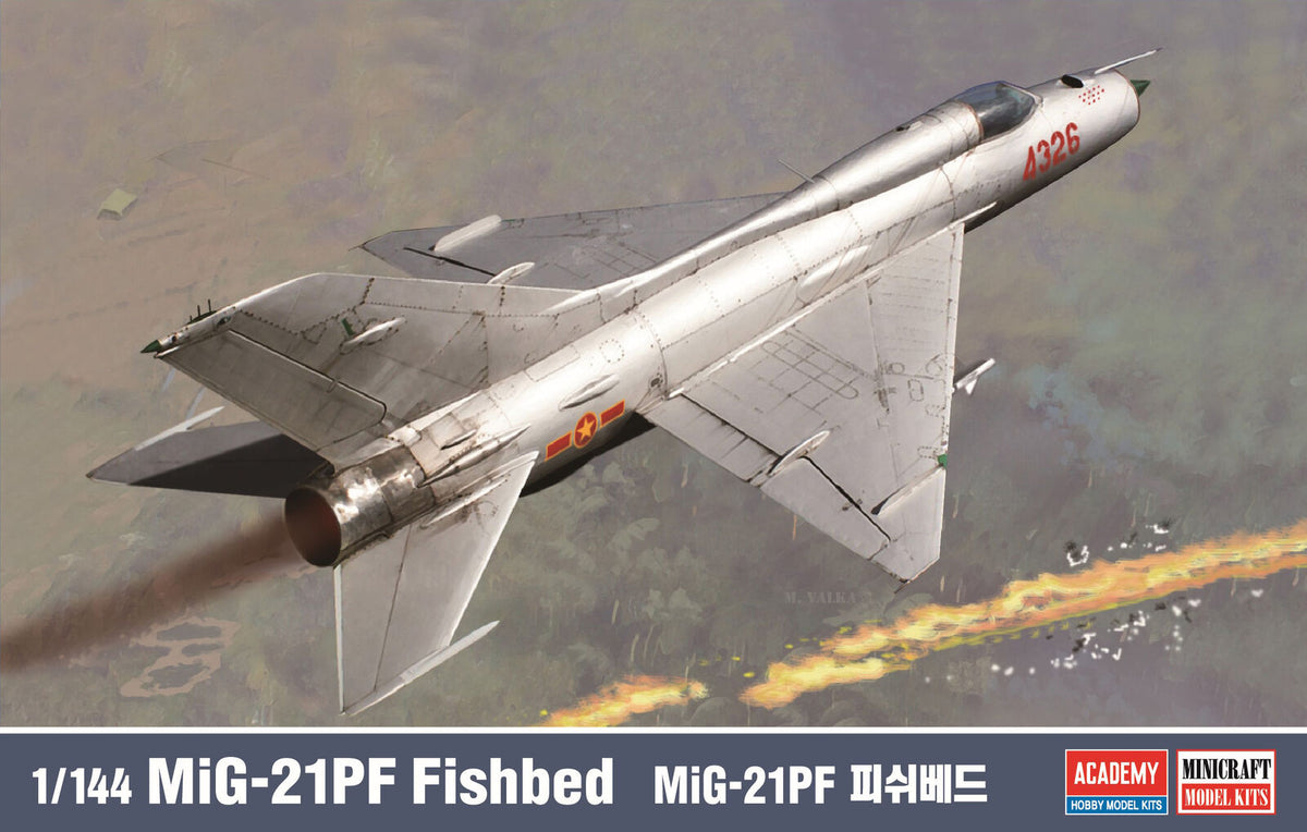 Academy 1/144 MIG-21PF Fishbed Plastic Model Kit ACA-12664
