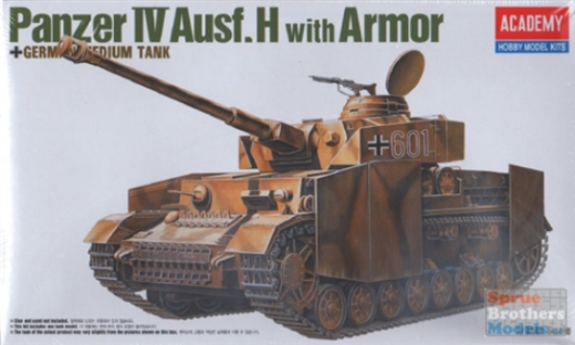 ACA-13233 Academy 1/35 German Panzer IV H W/Armor Plastic Model Kit [13233]