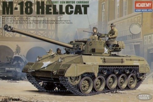 ACA-13255 Academy 1/35 US Army M18 Hellcat Plastic Model Kit [13255]