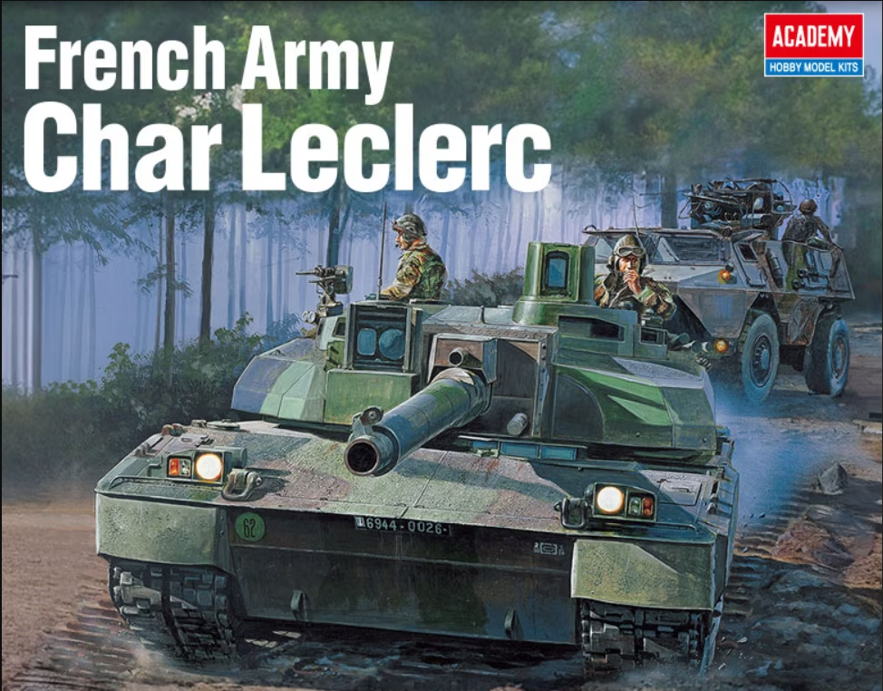 ACA-13427 Academy 1/72 French Army Char Leclerc Plastic Model Kit Academy