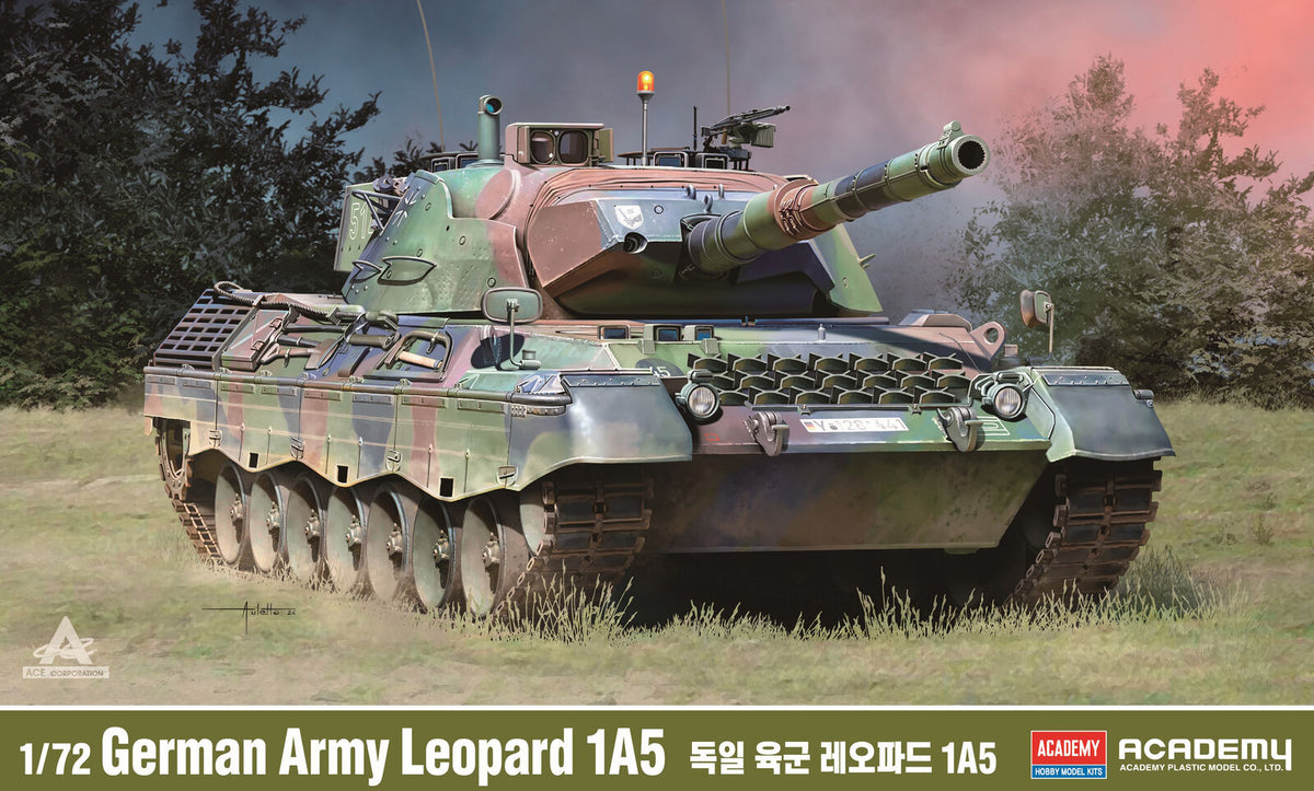 Academy 1/72 German Army Leopard 1A5 Plastic Model Kit ACA-13433