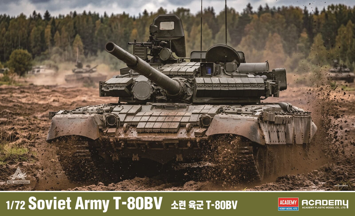 Academy 1/72 Soviet Army T-80BV Plastic Model Kit ACA-13434
