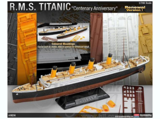 ACA-14214 Academy 1/700 R.M.S. Titanic "Centenary Anniversary" MCP Plastic Model Kit [14214]