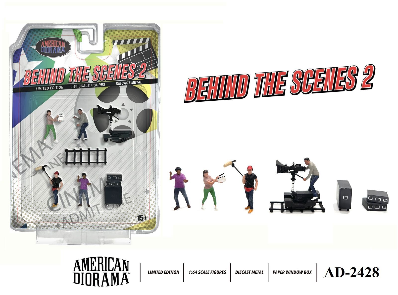 American Diorama 1/64 Behind the Scenes 2 Figure Set AD-2428