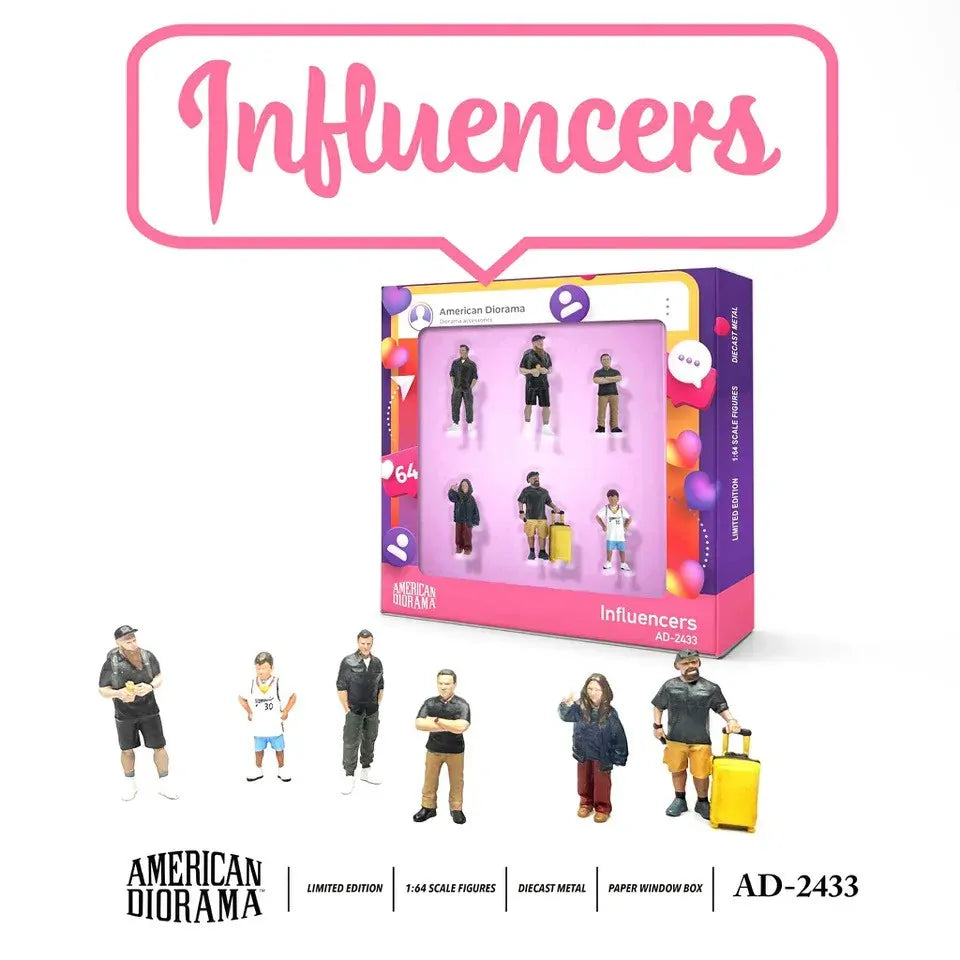 American Diorama 1/64 Influencers Figure Set AD-2433