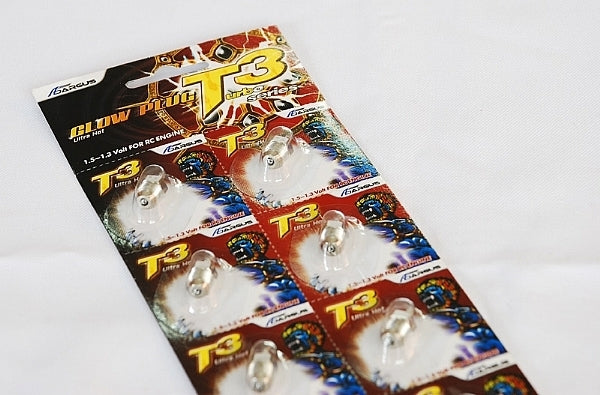 AG01-010602 Argus Platinum Glow Plug T3 Ultra Hot - Sold Individually (10 pcs/sheet) Argus